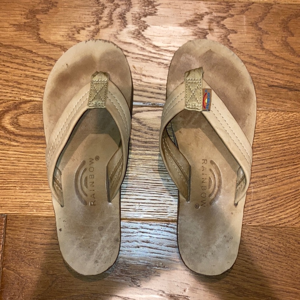 Thick strap rainbow sandals